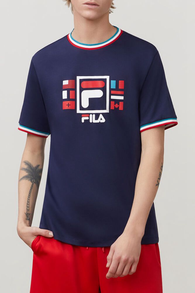 Tricou Fila Barbati Bleumarin Renato RZVX-78342